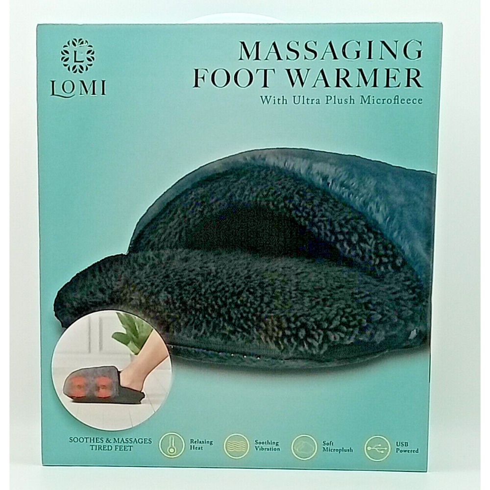 Lomi Massaging Foot Warmer w/Ultra Plush Microfleece